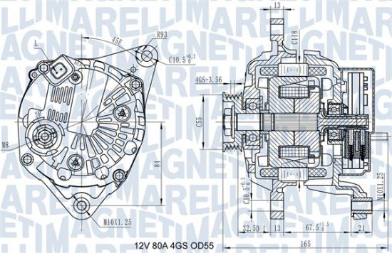 Obrázok Alternátor MAGNETI MARELLI  063731977010