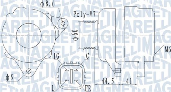 Obrázok Alternátor MAGNETI MARELLI  063731981010