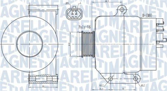 Obrázok Alternátor MAGNETI MARELLI  063731987010