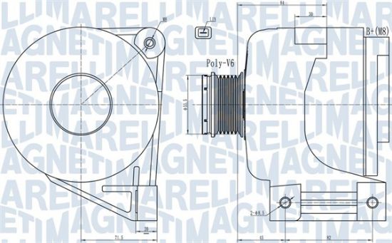 Obrázok Alternátor MAGNETI MARELLI  063731988010