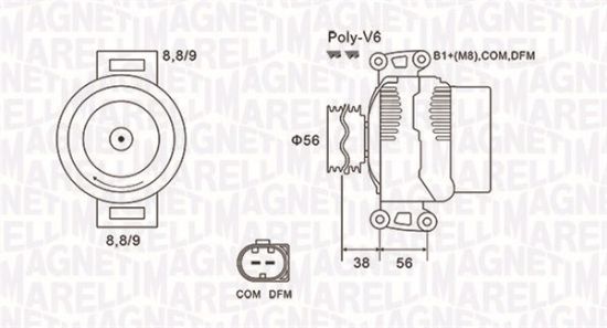 Obrázok Alternátor MAGNETI MARELLI  063731996010