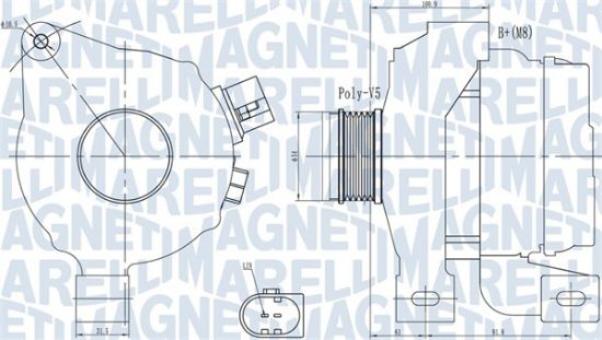 Obrázok Alternátor MAGNETI MARELLI  063732001010