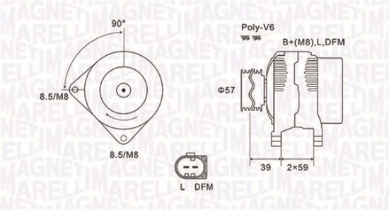 Obrázok Alternátor MAGNETI MARELLI  063732002010