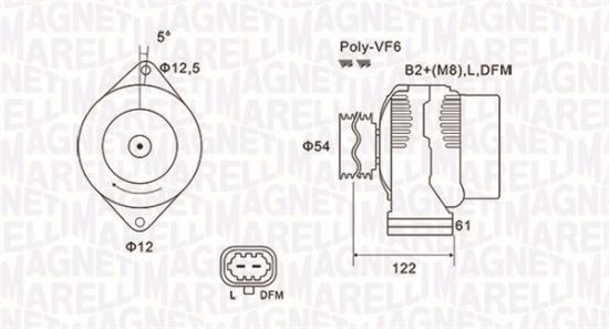 Obrázok Alternátor MAGNETI MARELLI  063732005010