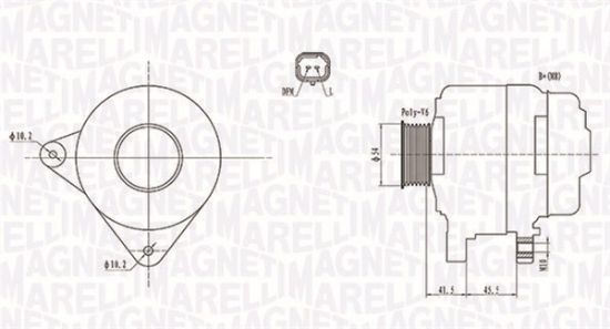 Obrázok Alternátor MAGNETI MARELLI  063732008010