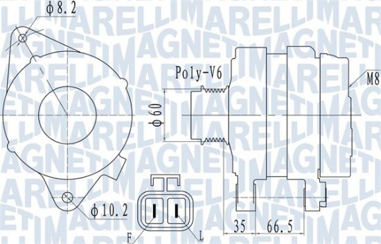 Obrázok Alternátor MAGNETI MARELLI  063732010010
