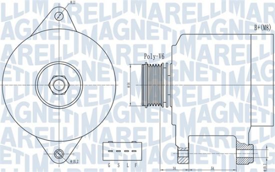 Obrázok Alternátor MAGNETI MARELLI  063732013010