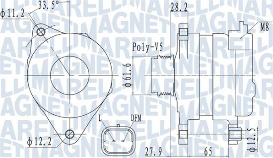 Obrázok Alternátor MAGNETI MARELLI  063732016010