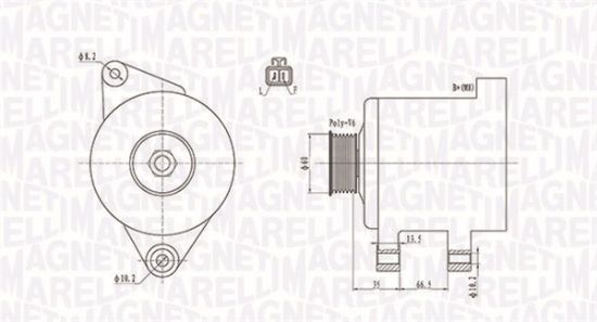 Obrázok Alternátor MAGNETI MARELLI  063732017010