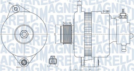 Obrázok Alternátor MAGNETI MARELLI  063732018010