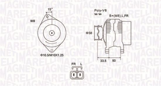 Obrázok Alternátor MAGNETI MARELLI  063732020010