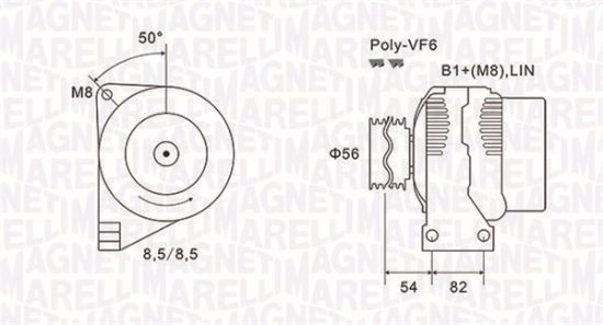 Obrázok Alternátor MAGNETI MARELLI  063732028010