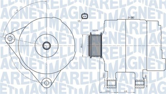 Obrázok Alternátor MAGNETI MARELLI  063732033010
