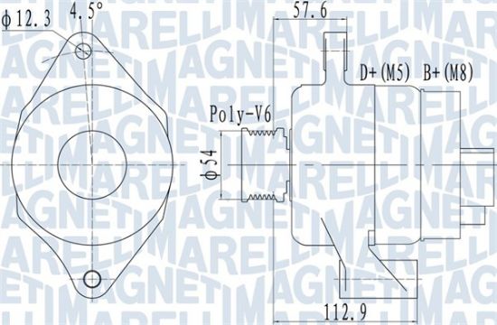 Obrázok Alternátor MAGNETI MARELLI  063732050010