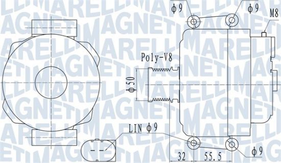 Obrázok Alternátor MAGNETI MARELLI  063732055010