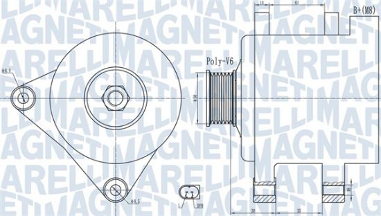 Obrázok Alternátor MAGNETI MARELLI  063732056010