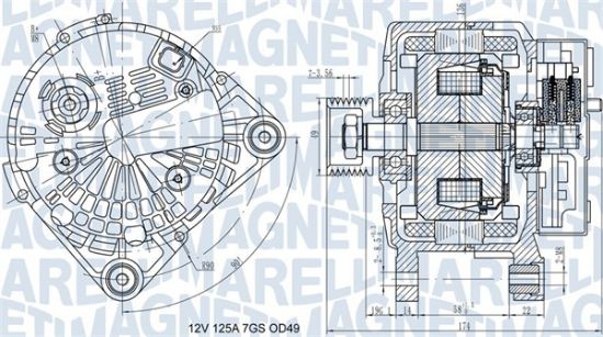 Obrázok Alternátor MAGNETI MARELLI  063732058010