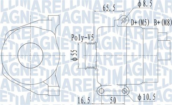 Obrázok Alternátor MAGNETI MARELLI  063732070010