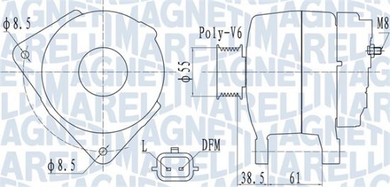 Obrázok Alternátor MAGNETI MARELLI  063732098010