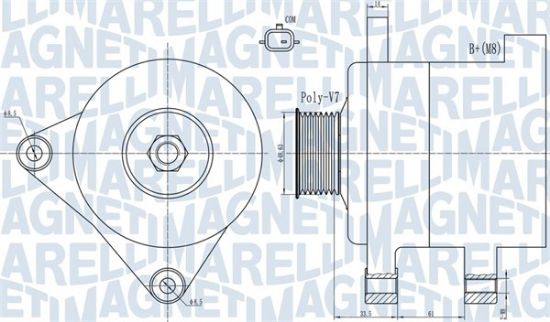 Obrázok Alternátor MAGNETI MARELLI  063732101010