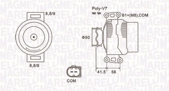 Obrázok Alternátor MAGNETI MARELLI  063732108010