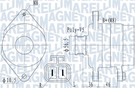 Obrázok Alternátor MAGNETI MARELLI  063732128010