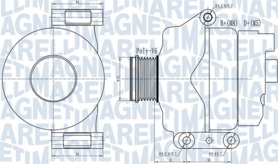 Obrázok Alternátor MAGNETI MARELLI  063732132010