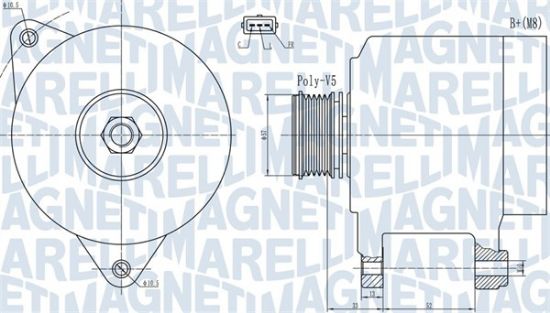 Obrázok Alternátor MAGNETI MARELLI  063732133010