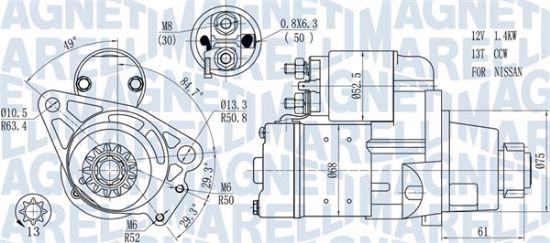 Obrázok żtartér MAGNETI MARELLI  063721306010