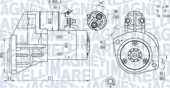 Obrázok żtartér MAGNETI MARELLI  063720660010