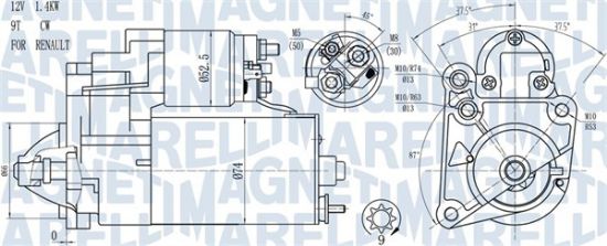 Obrázok żtartér MAGNETI MARELLI  063720784010