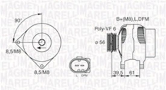 Obrázok Alternátor MAGNETI MARELLI  063731394010