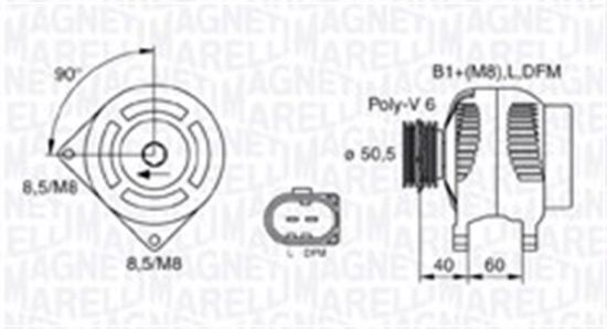 Obrázok Alternátor MAGNETI MARELLI  063731542010