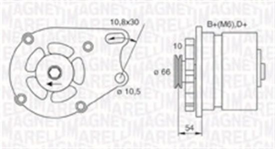 Obrázok Alternátor MAGNETI MARELLI  063730893010