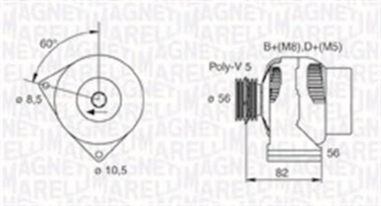 Obrázok Alternátor MAGNETI MARELLI  063731305010