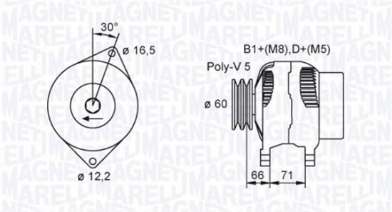 Obrázok Alternátor MAGNETI MARELLI  063731471010