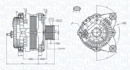 Obrázok Alternátor MAGNETI MARELLI  063732182010