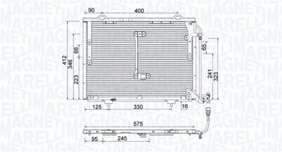 Obrázok Kondenzátor klimatizácie MAGNETI MARELLI  350203945000