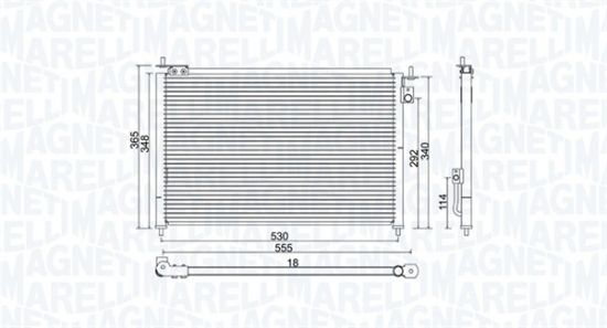 Obrázok Kondenzátor klimatizácie MAGNETI MARELLI  350203971000