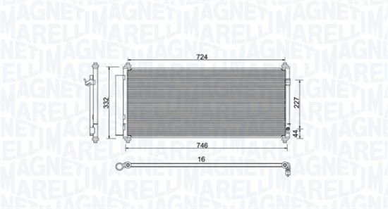Obrázok Kondenzátor klimatizácie MAGNETI MARELLI  350203973000