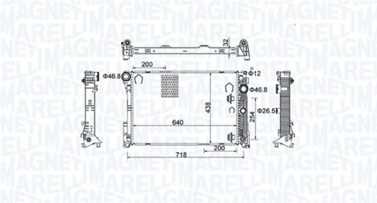 Obrázok Chladič motora MAGNETI MARELLI  350213159800