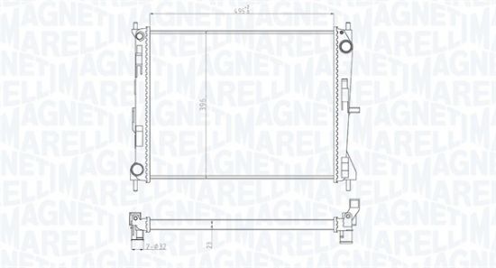Obrázok Chladič motora MAGNETI MARELLI  350213165300