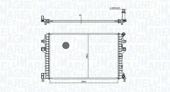 Obrázok Chladič motora MAGNETI MARELLI  350213166300