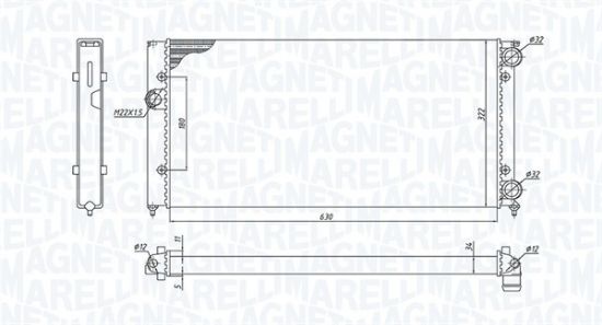 Obrázok Chladič motora MAGNETI MARELLI  350213185300