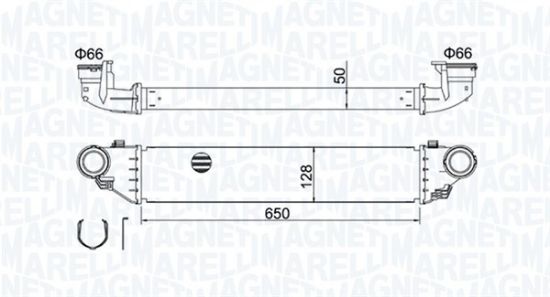 Obrázok Chladič plniaceho vzduchu MAGNETI MARELLI  351319204280