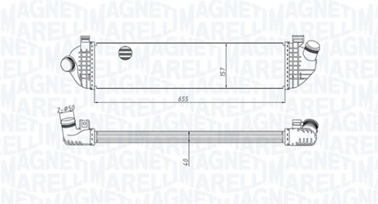Obrázok Chladič plniaceho vzduchu MAGNETI MARELLI  351319204370