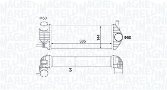 Obrázok Chladič plniaceho vzduchu MAGNETI MARELLI  351319204480