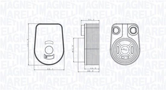 Obrázok Chladič motorového oleja MAGNETI MARELLI  350300002800