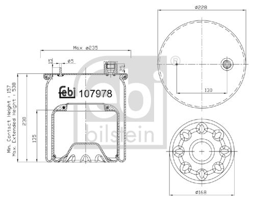 Obrázok Brzdová hadica FEBI BILSTEIN  108079