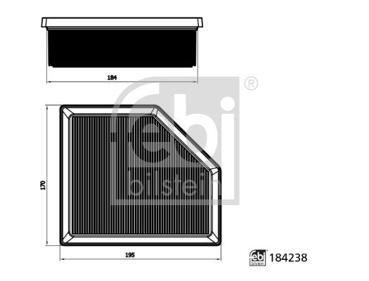Obrázok Vzduchový filter FEBI BILSTEIN  184238